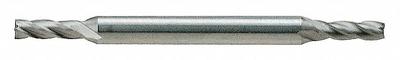 YG-1 Square End Mill: High Speed Steel, TiCN Coated, Double End, 4 Flute, 3/16" Mill Dia - Double-End High-Speed Steel Square End Mills