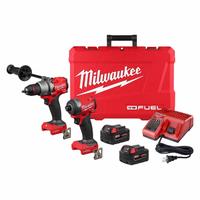 MILWAUKEE Cordless Tool Combination Kit: 2 Tools, Hammer Drill/Impact Driver, 18 V DC Volt, M18™ (MPN 3696-22). Key specifications — attr1176460: Hammer Drill.