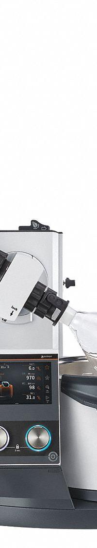 HEIDOLPH Rotary Evaporator: Motor, 5 L, 10 RPM to 280 RPM, 1,300 W Heating Capacity (MPN 036041032). Key specifications — Brand: HEIDOLPH; Height Adjustment Method: Motor; Included Glassware Series and Type: G3 x L Vertical Condenser; Vacuum Controller: Yes; Vapor Temperature Sensor: No; Features: Direct Access to Two Favorites on the Start Screen.