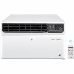 LG Window Air Conditioner: 450 sq ft – 550 sq ft, 12,000 BtuH, 115V AC, 5-15P, Cooling Only, Fixed (MPN LW1222IVSM). Key specifications — Brand: LG; Combined Energy Efficiency Ratio (CEER) Rating: 15.0; Voltage: 115V AC; NEMA Plug Configuration: 5-15P; Special Features_Broad: Wi-Fi.