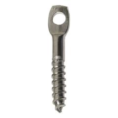 BIRD BARRIER Screw Eye: Screw Eye, Stainless Steel, Silver, 1 1/2 in Overall Lg, 1/4 in Dp, 100 PK (MPN ni-ns10). Key specifications — Brand: BIRD BARRIER; Material: Stainless Steel; Color: Silver.