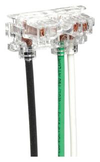Receptacle Wiring Module: SNAPconnect(R) II, 125V AC, 20 A, 3 Wire, 6 in Wire Lg (MPN SNAP2RNA). Key specifications — Manufacturer Part Number: SNAP2RNA; Brand: HUBBELL; Compatible Series: SNAPconnect(R) II; Wire Type: Stranded; Connector Type: Pigtail.