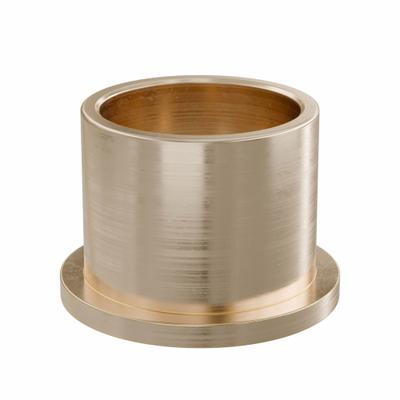 OILITE Flanged Sleeve Bearing: Bronze, SAE 841, 32 mm Bore, 38 mm OD, 32 mm Lg - Lubricated General Purpose Metallic Flanged Sleeve Bearings