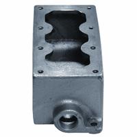 APPLETON ELECTRIC Mounting Body: 3 Gangs, Aluminum, 1 in Hub Size, Dead End, 9 3/16 in Overall Ht (MPN EDS347-SA). Key specifications — Brand: APPLETON ELECTRIC; Hub Type: Dead End.
