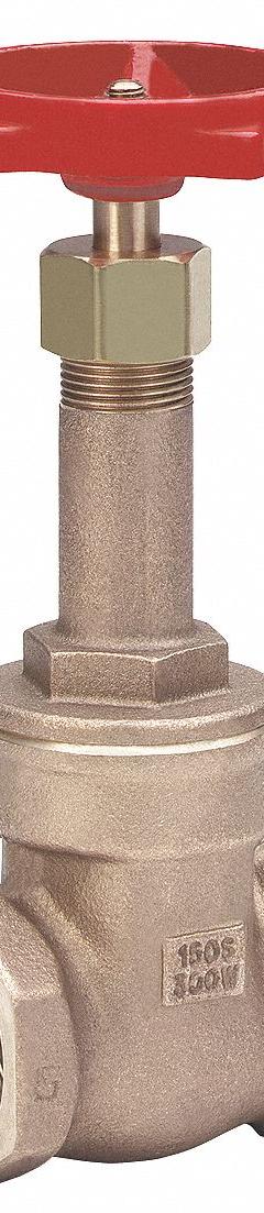 MILWAUKEE VALVE Gate Valve: 1 1/4 in, Bronze, Rising, FNPT x FNPT, 200 psi Max. Pressure (CWP) (MPN 148 1-1/4"). Key specifications — Wedge Material: Bronze; Brand: MILWAUKEE VALVE; Bonnet Material: Bronze.
