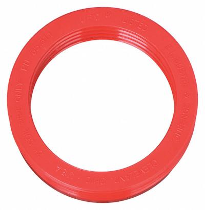 MUSTEE Drain Seal: Rubber, Unfinished, Red, 3 in Nominal Pipe Size, 4 in Overall Lg - Drain Connecting Nuts, Washers & Gaskets