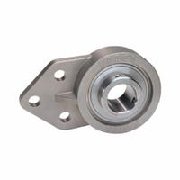 IPTCI BEARINGS 3 Bolt Flange Bearing: Radial Ball, 1 1/4 in Bore, SS, Set Screws, 3 1/4 in Lg (MPN SUCSFB206-20 IP69K). Key specifications — Bore Type: Cylindrical; Brand: IPTCI BEARINGS; Lubricant Material: H-1 Grease; Mounting Bolt Size: 5/16 in; Split Housing: Not Split; System of Measurement: Inch.