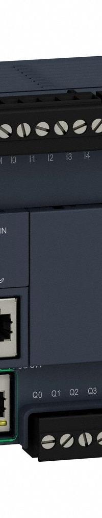 SCHNEIDER ELECTRIC PLC: (14) Discrete/(2) Analog, (10) Transistor, 24V AC : 24V DC (MPN TM221CE24T). Key specifications — attr211240: SCHNEIDER; attr1072668: Clock Included; attr1075941: (14) Discrete; attr1075943: (10) Transistor.