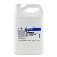 RPI Toluene (Scintillation Grade): Scintillation, 4 L Volume, 108-88-3, Liquid (MPN 111051). Key specifications — attr1082023: RPI; attr1096259: 108-88-3; attr1096263: Lab; attr1096278: Liquid.