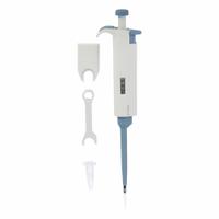 DLAB Single-Channel Pipettor: 1 Channels, 10 ul Capacity - Max, 0.1 ul Volume Increments (MPN 61TA26). Key specifications — Color: Light Gray; Brand: DLAB; Pipetter Type: Manual Adjustable Volume; Product Type: Single-Channel Pipettor.
