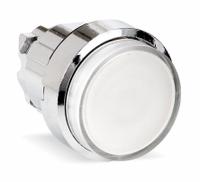 SCHNEIDER Extended Push Button: 22 mm Mounting Size, Metallic, Maintained (MPN ZB4BH13). Key specifications — Brand: SCHNEIDER; Action: Maintained; Series: XB4; Push Button Material Type: Metallic.