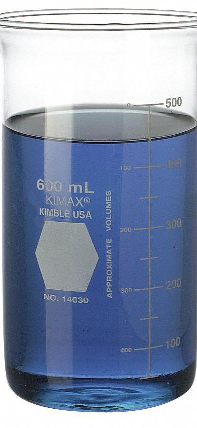 KIMBLE Beaker: 400 mL - Tall Form Glass Beakers