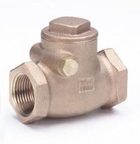 MILWAUKEE VALVE Swing Check Valve: Swing, Inline Valve Body, 3/8 in Pipe Size, FNPT x FNPT, Bronze (MPN 509-3/8). Key specifications — Brand: MILWAUKEE VALVE.