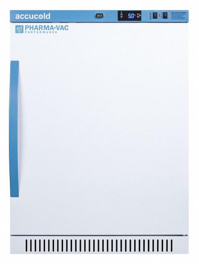 ACCUCOLD Vaccine Refrigerator: 6 cu ft, Undercounter, 2°C to 8°C, 24 3/8 in Overall Dp - Pharmacy & Vaccine Refrigerators