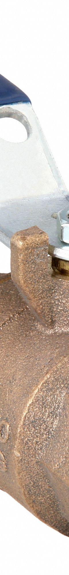 NIBCO Manual Two-Way Ball Valve: 1 in, Bronze, Straight, FNPT x FNPT, 250 psi Max. Pressure (CWP) (MPN T58570UL 1). Key specifications — Brand: NIBCO; Handle: Lever.