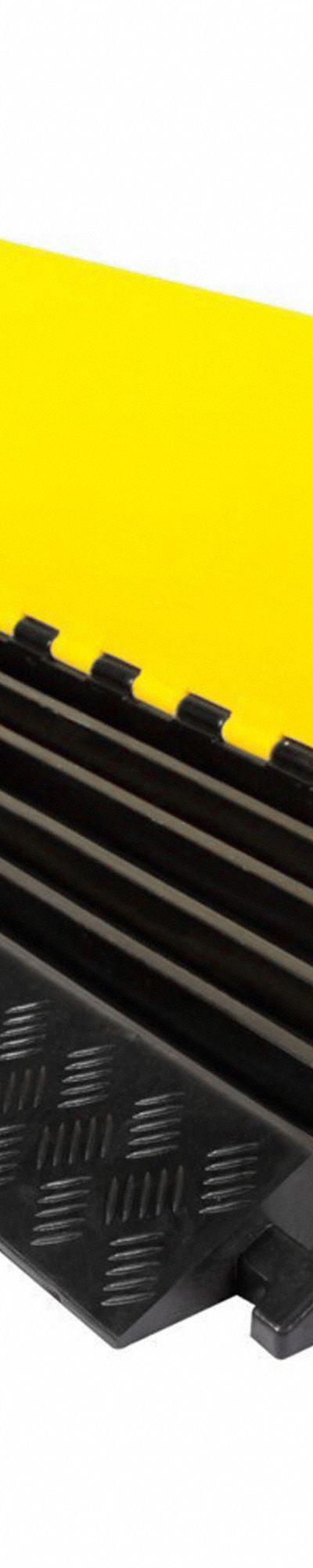 ELECTRIDUCT Cable Protector: 5 Channels - 5-Channel Hinged-Cover Cable Ramps