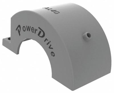 POWER DRIVE Chain Coupling Cover: 50, Aluminum, 2 3/8 in Overall Wd - Chain Coupling Covers