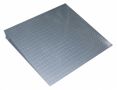 MEASURETEK Scale Ramp: Scale Ramp, 4 3/8 in Overall Ht, 48 in Overall Wd, 48 in Overall Lg - Floor Scale Ramps
