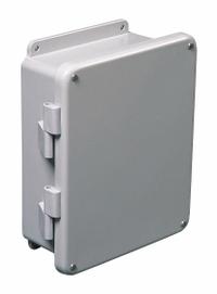 WIEGMANN Enclosure: Fiberglass, 7 in x 5 in x 4 in, NEMA 12/4X/6P, Screw On, Solid Cover (MPN HW-J80604FCHSC). Key specifications — Brand: WIEGMANN; Closure Method: Screws; Knockouts: Not Included.