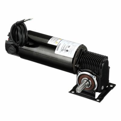 Dayton Gearmotor: Right Angle, 90V DC, TENV, 360 RPM, 30 in-lb Max Torque, 5:1 - Right Angle DC Gearmotors