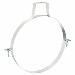 Duct Hanger: 14 in Duct, Steel, 16 3/8 in Lg, 14 in Wd (MPN 8010004165). Key specifications — Includes: Bolts; Brand: NORDFAB; Base Material: Steel; For Duct Shape: Round.