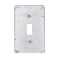 APPLETON ELECTRIC Weatherproof Cover: Aluminum, FD/FS, Square Handle Tumblers/Toggle Switches, Gray (MPN FSK-1TS-A). Key specifications — Brand: APPLETON ELECTRIC; Color: Gray; Compatible with Product Type: Square Handle Tumblers; Compatible with Series: FS; Mounting Orientation: Vertical.