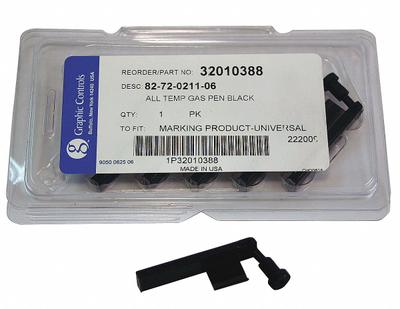 GRAPHIC CONTROLS Pen: Pens, MP-Marking, Black, 82-72-0211-06 - BLACK STATIC PENS, Broad - Circular Chart Recorder Pens