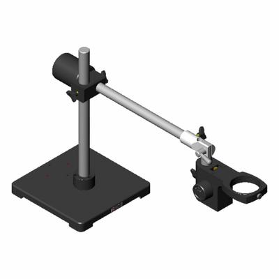 LAXCO Boom Stand: Pin/Screw Type, 32 in Arm Lg, 22 in Overall Ht, 32 in Overall Wd - Microscope Stands