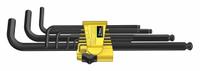 WERA Hex Key Set: 6 - 10 Pieces, Hex-Plus, L, SAE, Single Ball End, Long, 9 Pieces, Clip, 2 Tips (MPN 5133180001). Key specifications — attr1205553: Not Tether Capable; attr1205554: WERA; attr1205568: Black Oxide; attr1293176: 6 - 10 Pieces.