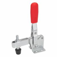 JW WINCO Vertical Acting Toggle Clamp: Vertical Handle, Flange Base Mounting, 54 mm Arm Lg, Rubber (MPN 810-130-C). Key specifications — attr668198: JW WINCO.