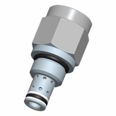 BUCHER HYDRAULICS Cartridge Valve: Screw-In, Screwdriver Adjustment, C08-20 Valve Cavity Size, RVBD (MPN RVBD-08-N-F-0-30). Key specifications — attr1012059: RVBD-08-N-F-0-30; attr1250696: RVBD; attr1011660: Nitrile; attr1011632: Screwdriver; attr1011635: BUCHER HYDRAULICS; attr1011644: C08-20.