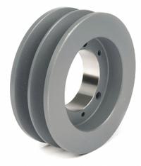 APPROVED VENDOR V-Belt Pulley: B64, 2 Groove, 6.75 in OD, Bushed Bore, SDS, Quick Detachable (MPN 642B). Key specifications — attr1318293: B64; attr1318301: 6 in (4L, A); attr1318291: 4L, A, or AX.