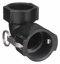 Cam and Groove Coupling: 1 1/2 in Coupling Size, 1 1/2 in Hose Fitting Size, 4 27/32 in Overall Lg (MPN 150D90). Key specifications — Gasket Material: EPDM; Brand: BANJO; Thread Size: 1-1/2 in -11-1/2; Fitting Type: FNPT.