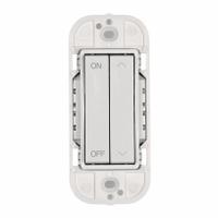 MAXLITE Digital Wall Switch: 2 Buttons, c-Max EasyRF, Wireless, White (MPN WRF2RB-W). Key specifications — Communication Method: Wireless; Compatible with Series: c-Max EasyRF; Neutral Required: No; Brand: MAXLITE.