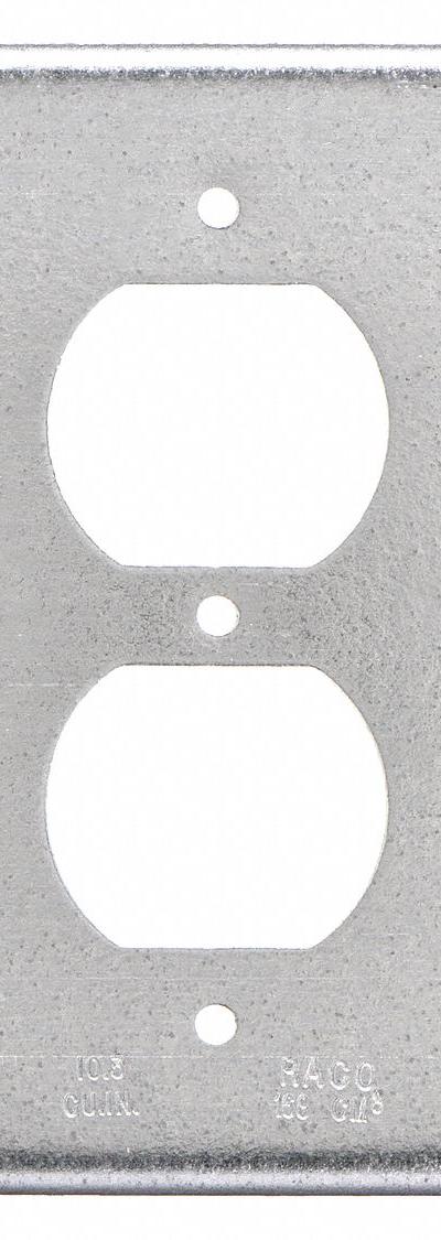 RACO Electrical Box Cover: 2 Gangs - Galvanized Electrical Box Covers