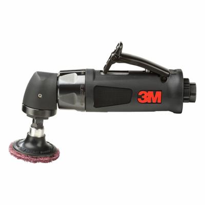 3M Air Disc Sander: Quick Change, Heavy Duty, 0.5 hp, 26 scfm, Right Angle Grip - Rotary Disc Sanders