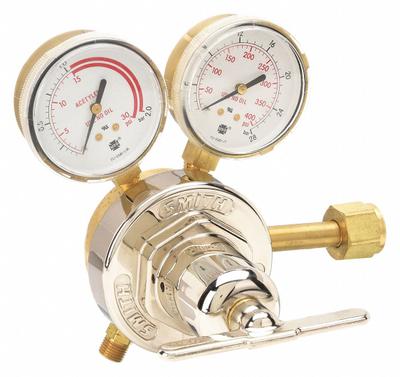 SMITH EQUIPMENT Gas Regulator: Single Stage, CGA 300 Inlet, 9/16"-18 M LH Outlet, 15 psig - Fuel Gas Regulators