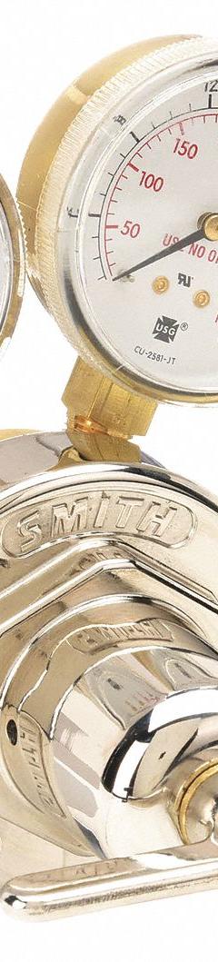 SMITH EQUIPMENT Gas Regulator: Single Stage, CGA 300 Inlet, 9/16"-18 M LH Outlet, 15 psig, Acetylene (MPN 40-15-300). Key specifications — Brand: SMITH EQUIPMENT; Manufacturer Part Number: 40-15-300; Diaphragm Material: Stainless Steel; Outlet Connection: 9/16"-18 M LH; Inlet Connection: CGA 300.