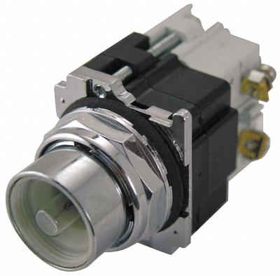 EATON Flush Push Button: 30 mm, Non-Metallic, Momentary, Transformer - Illuminated Flush-Mount Push-Button Operators