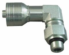 AEROQUIP Hydraulic Crimp Fitting: Steel x Steel, 90° Elbow, -12 For Hose Dash Size, ORB x Crimp (MPN 1AA12SBB12). Key specifications — Fitting Gender: Male x Genderless; Fitting Connection Type: ORB x Crimp; Thread Size: 1-1/16"-12; For Hose Dash Size: -12; Brand: AEROQUIP.