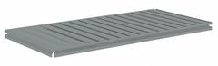 TENNSCO Shelf: 36 in x 24 in, 1,000 lb Load Capacity, Steel, 22 ga Decking, Gray, Shelf (MPN ZBES-3624C). Key specifications — Decking Material: Steel; Includes: (4) Beams; Decking Finish: Zinc Plated; Shelf Configuration: Single Straight; Color: Gray; Frame Material: Steel; Brand: TENNSCO; Frame Finish: Zinc Plated.