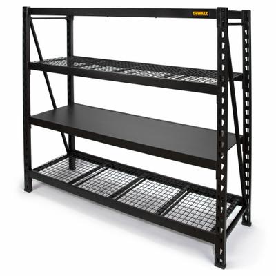 DEWALT Bulk Storage Rack: Standalone, Medium-Duty, 77 in x 24 in x 72 in, Wood - Medium-Duty Lock-Beam Wire Decking Bulk Racks