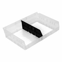 QUANTUM STORAGE SYSTEMS Long Bin Dividers: 10 in x 4 in, 15 in Overall Wd, Black (MPN LDSB118). Key specifications — Compatible Manufacturer Model Number: QSB118; Brand: QUANTUM STORAGE SYSTEMS.