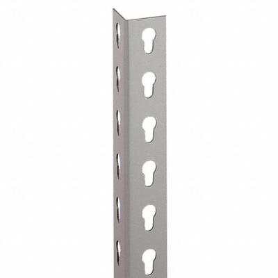 LYON Angle End Upright Post: 84 in Overall Ht, 1 1/2 in Overall Wd, Steel, 14 ga Post Gauge - Posts for Boltless Shelving