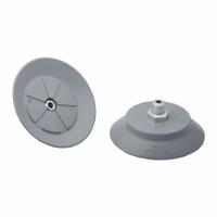 SCHMALZ Vacuum Pad Assembly: 1/4 in NPT, 66.4 mm Pad Dia, NBR, 55 A, Gray, 22 mm Pad Ht (MPN 10.01.01.15140). Key specifications — attr1019168: 55 A; attr1019165: 10.01.01.15140; attr1019167: SCHMALZ; attr1019180: Gray.