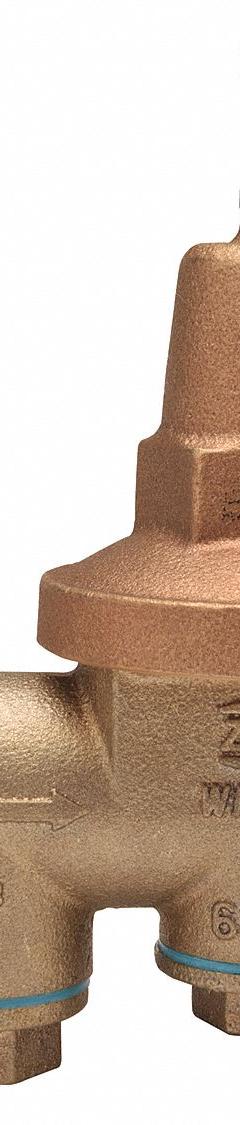 WILKINS Water Pressure Reducing Valve: FNPT x FNPT, 1 in Pipe Size, Cast Bronze, 25 psi to 75 psi (MPN 1-625XL). Key specifications — Brand: WILKINS; Union Type: Single Union; Low-Lead Compliance: Low-Lead Compliant.