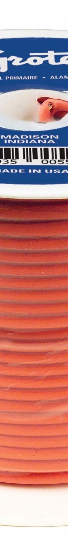 GROTE Automotive Cable: GXL, 100 ft, 1 Conductor, 14 AWG, Orange, 60 V Volt (MPN 87-7212). Key specifications — Brand: GROTE.