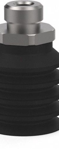 DE-STA-CO Vacuum Pad Assembly: G1/8 in, 50.04 mm Pad Dia, NBR, Black, 23.11 mm Pad Ht, 50A (MPN VC-BM50N-18M). Key specifications — attr1019194: VC-BM50N-18M; attr1019196: DE-STA-CO; attr1019197: 50A.