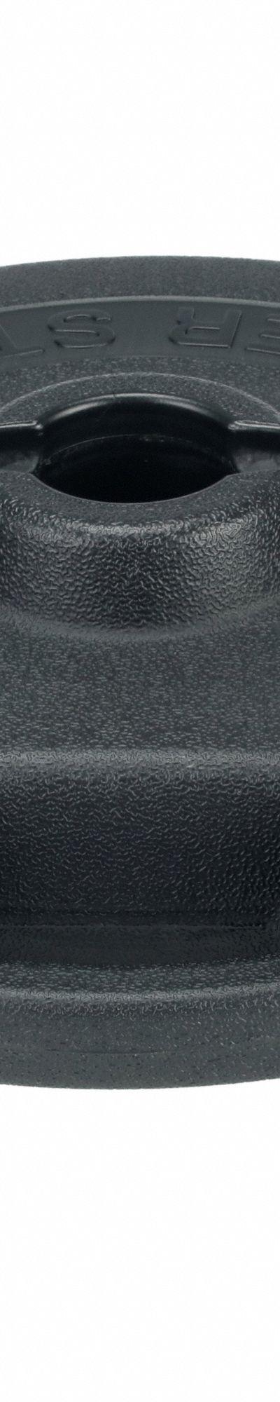 BANNER STAKES Plastic Banner Base: Black, 3 in Overall Ht - Bases for Retractable Belt Post Barriers