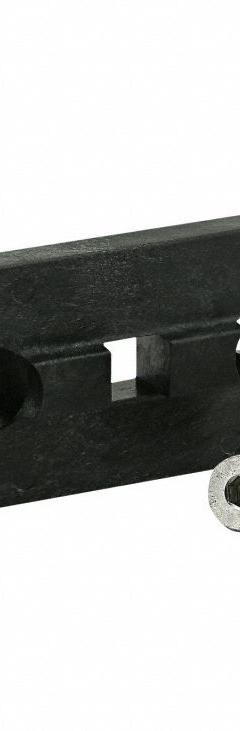 T-Slot Framing System Rollers: 15 Series, 2 25/32 in L x 1 1/4 in W x 3/8 in H, Black, Single Mount (MPN 6817-1). Key specifications — Brand: 80/20; Housing Material: UHMW PE; Includes: (2) 3650 #10-24 x 0.375 in Flat Head Socket Cap Screw (FHSCS); Finish: Smooth.